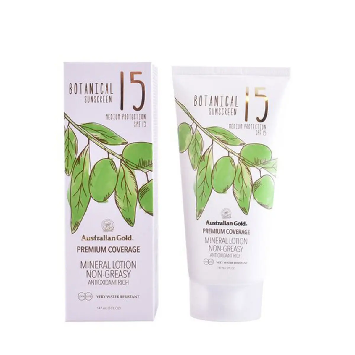 Sun Screen Lotion Australian Gold 147 Ml Green Spf 15 1
