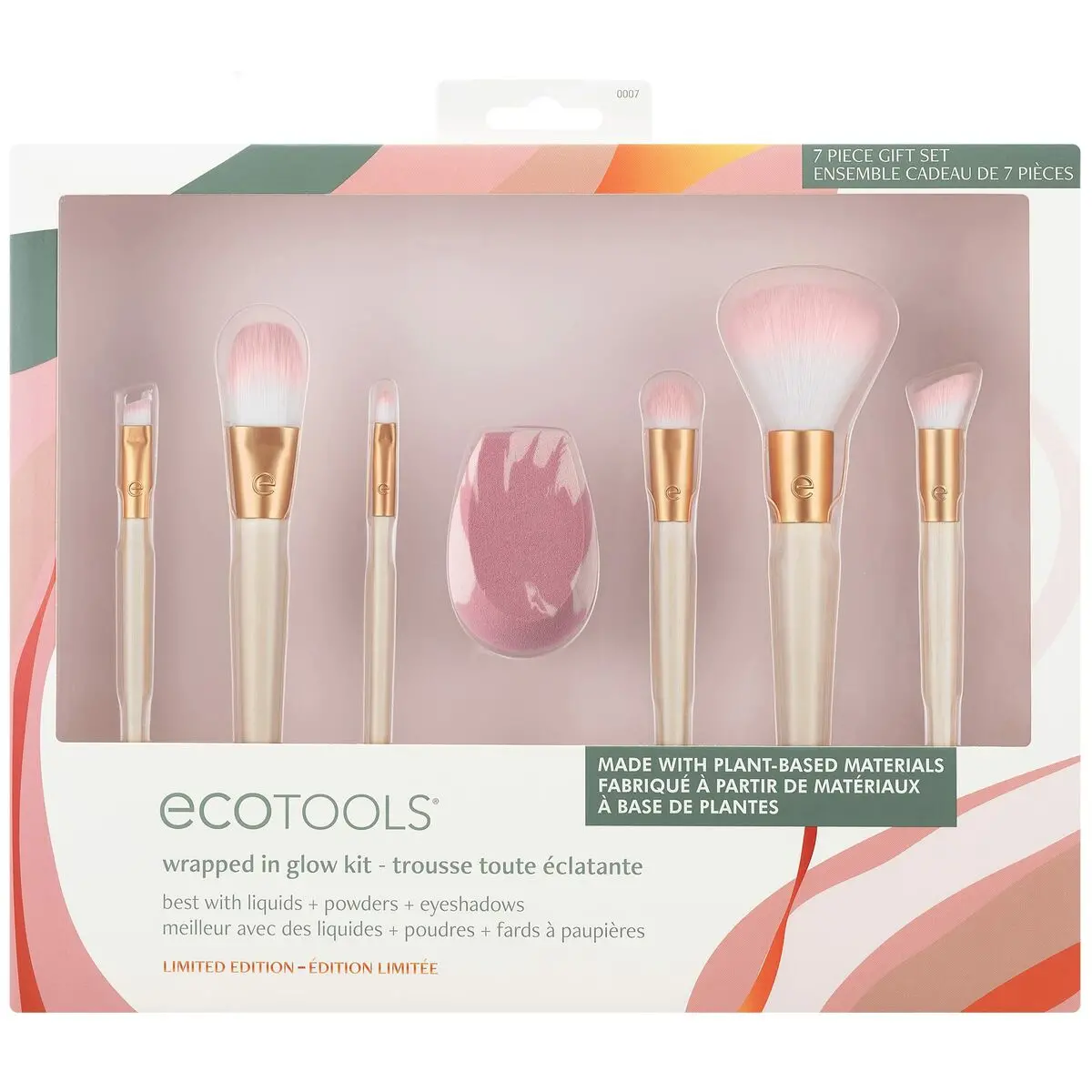 Set Of Make-Up Brushes Ecotools Wrapped In Glow Limited Edition 7 Pieces 1