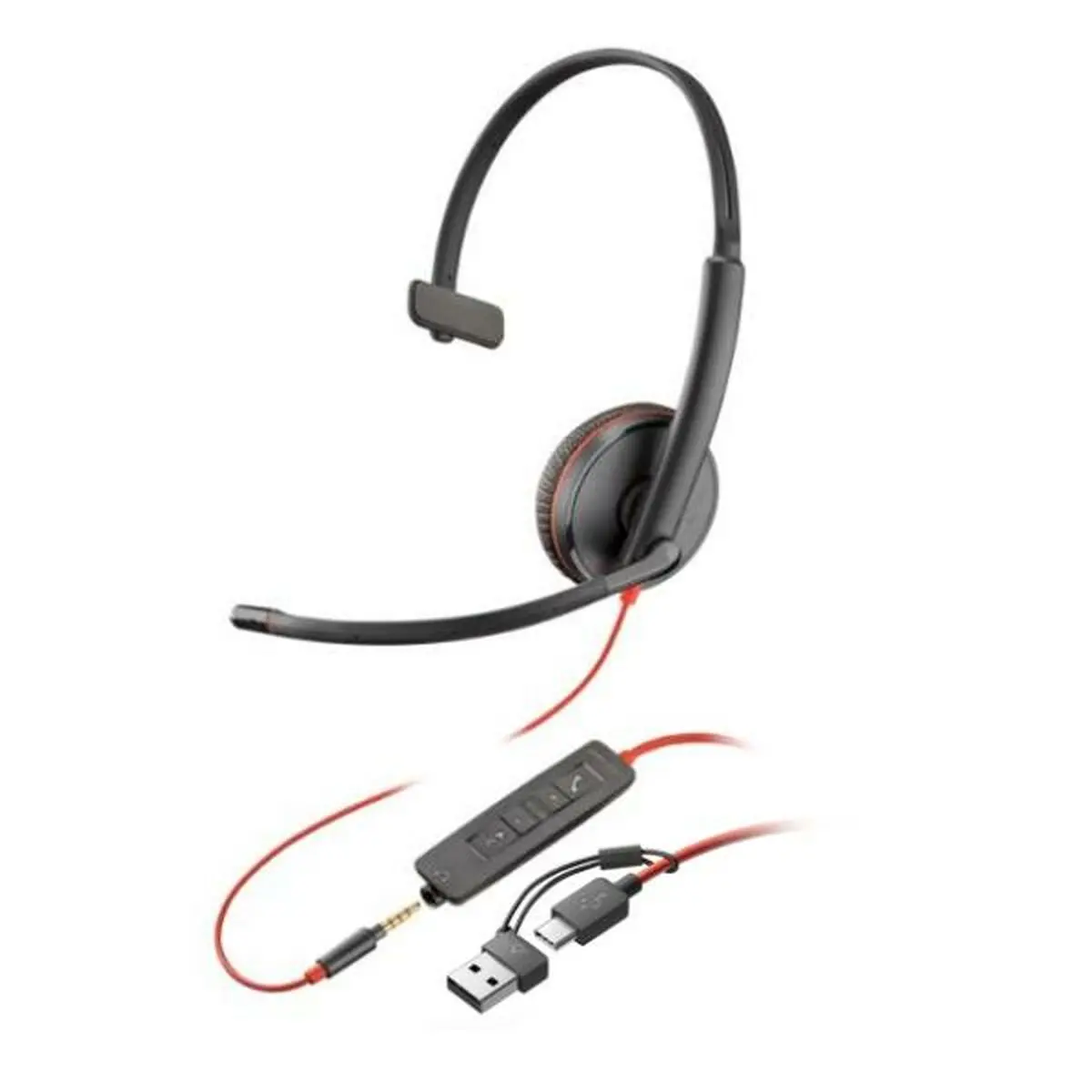 Headphones Poly 8X227aa Black 1