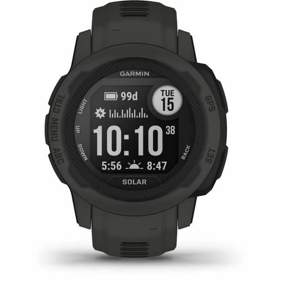 Smartwatch Garmin Instinct 2 Solar Dark Grey 0,79" Black Graphite 1