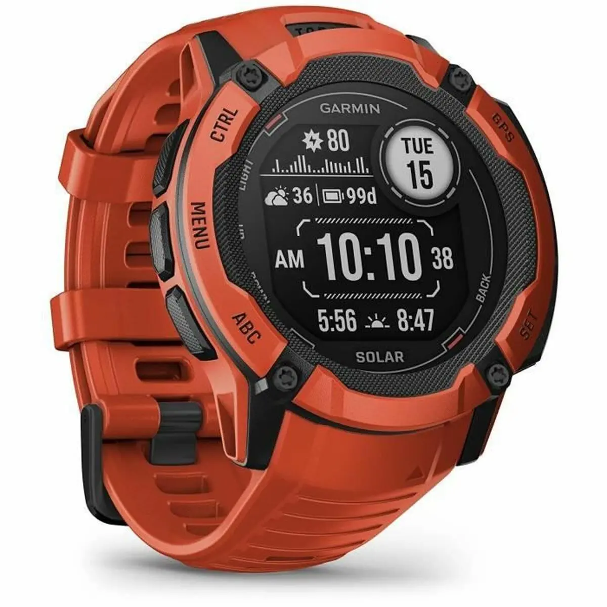 Men's Watch Garmin Instinct 2X Solar Red Grey No 1