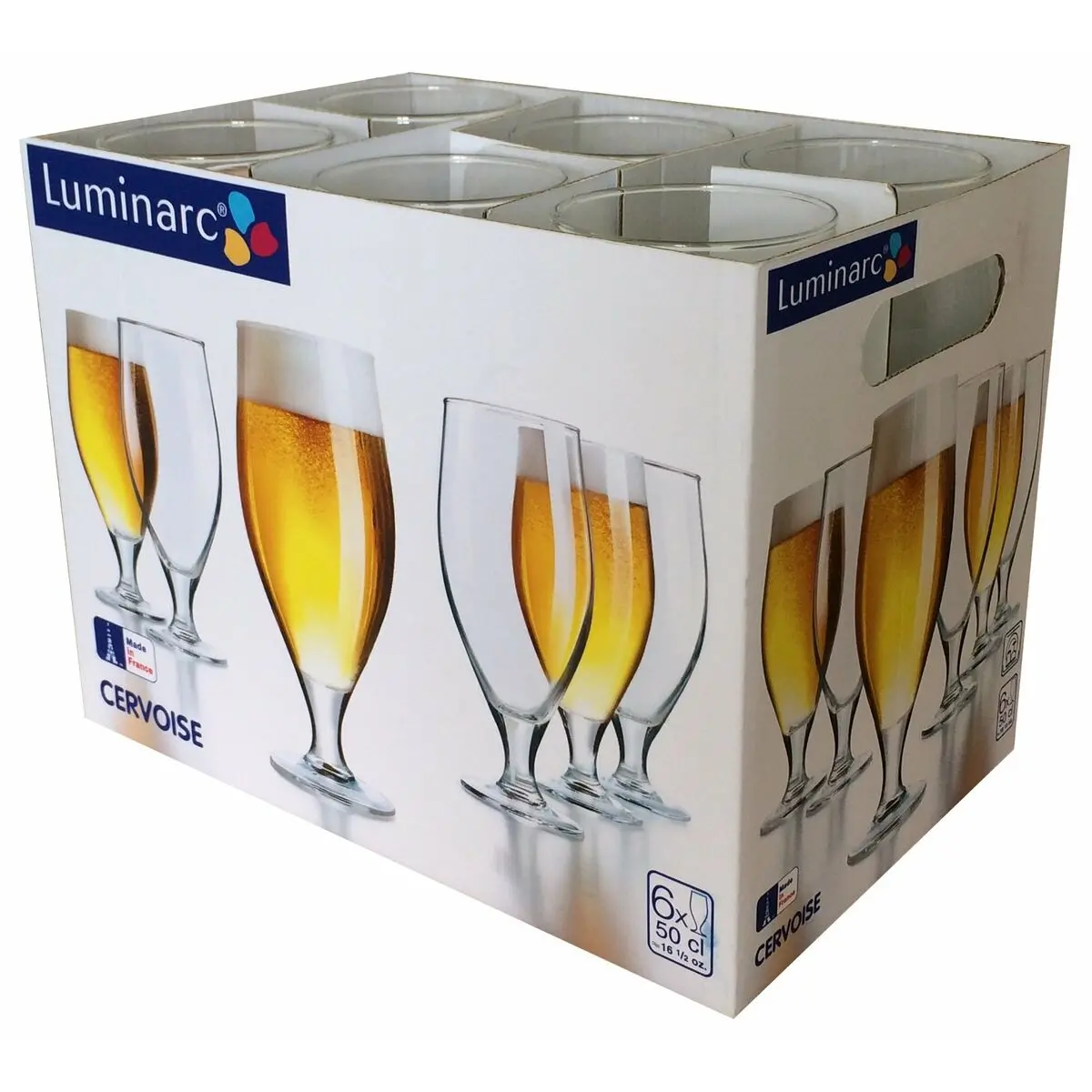 Beer Glass Luminarc Spirit Bar Transparent Glass 500 Ml 6 Units (Pack 6X) 1