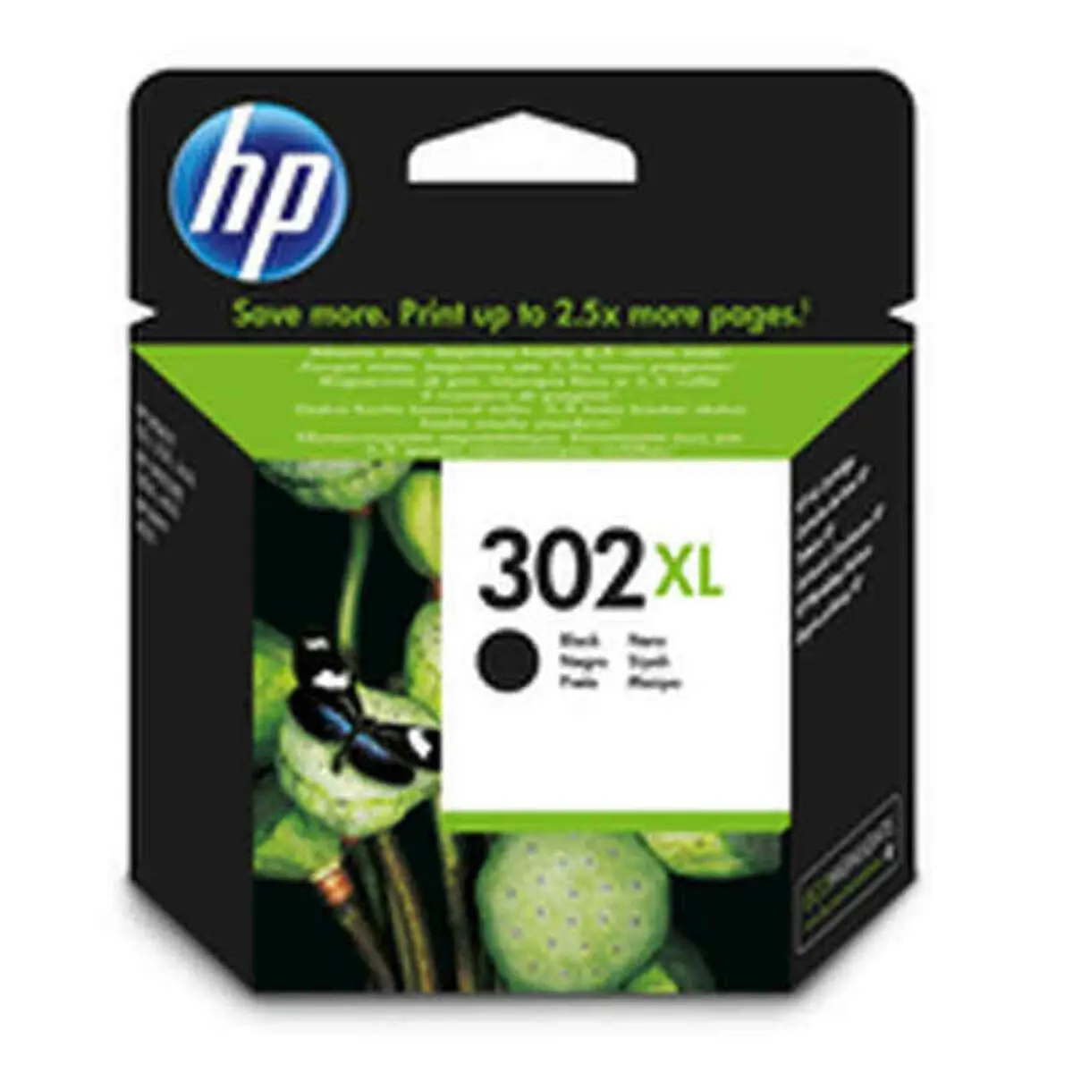 Original Ink Cartridge Hp F6u68ae Black 302Xl 1