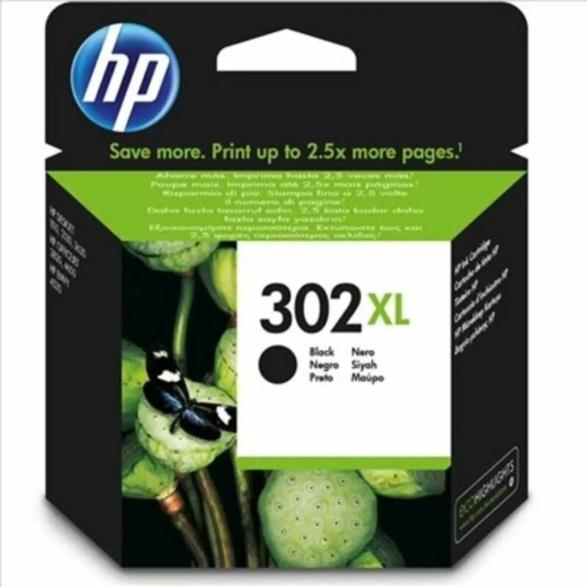 Original Ink Cartridge Hp 302 Xl Black 1