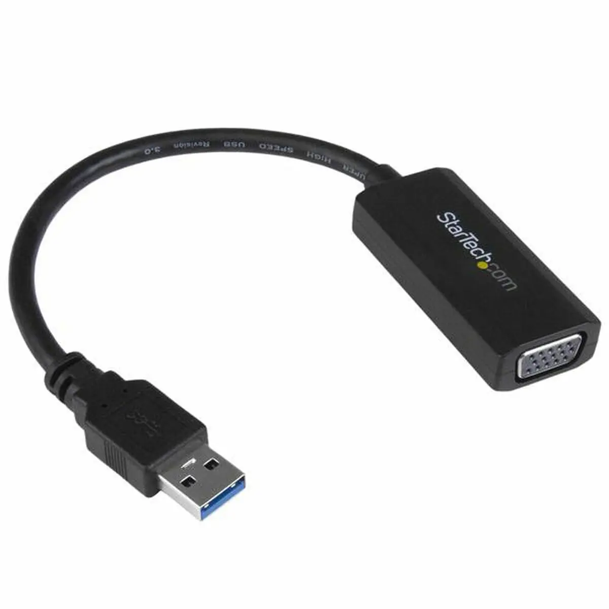 Usb 3.0 To Vga Adapter Startech Usb32vgav Black 1