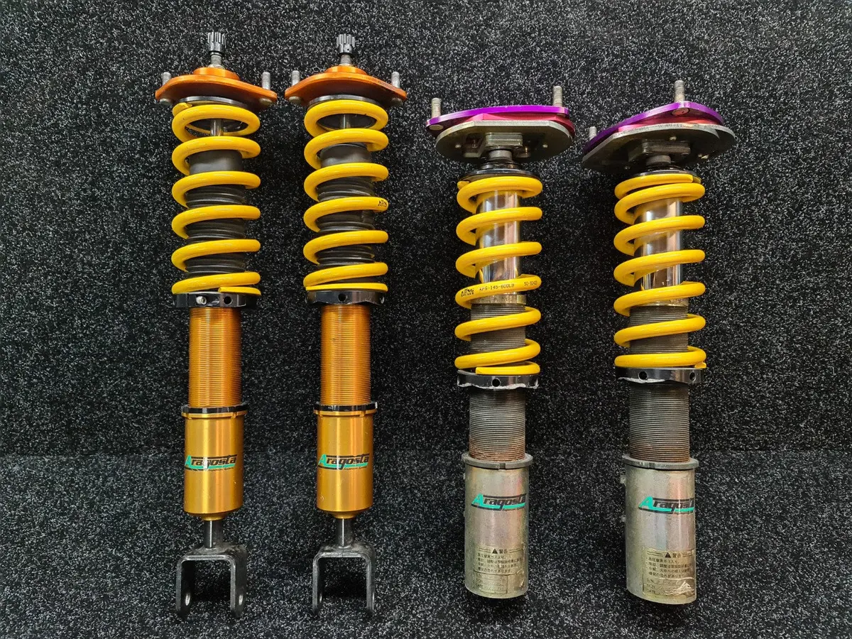 Aragosta / アラゴスタ Type S Coil Over Suspension With Hks 2 Way Adjustable Strut Tops - Evo 4 5 6 Tme - Cn9a Cp9a 1