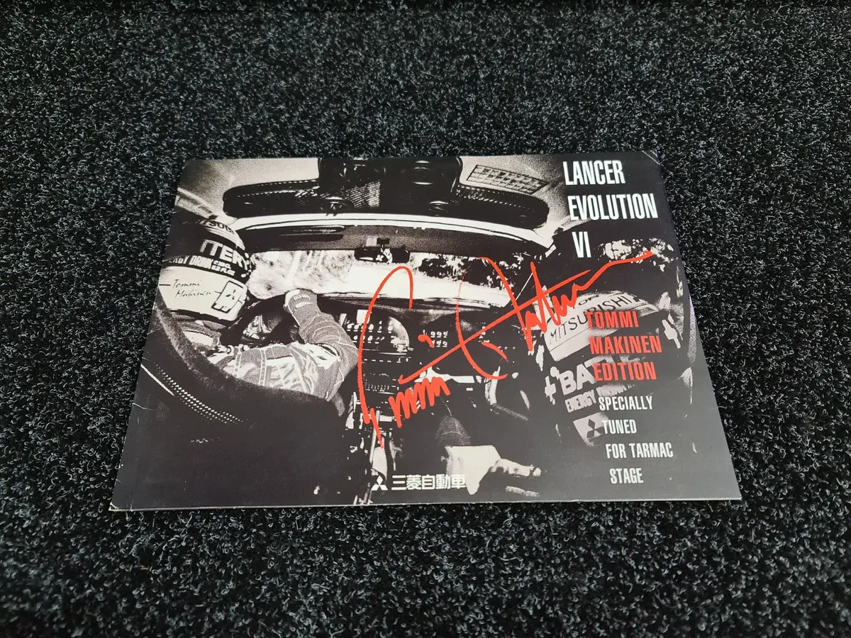 Mitsubishi Lancer Evolution Vi 6.5 Tommi Makinen Edition Tme Sales Brochure / Calendar - Cp9a 1