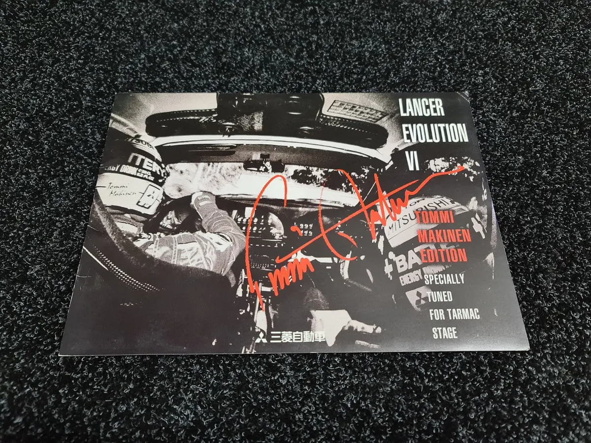Mitsubishi Lancer Evolution Vi 6.5 Tommi Makinen Edition Tme Sales Brochure / Calendar - Cp9a 1
