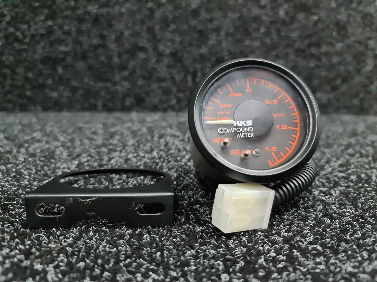 Hks Electronic Compound Boost Meter 60Mm Amber/Black 1