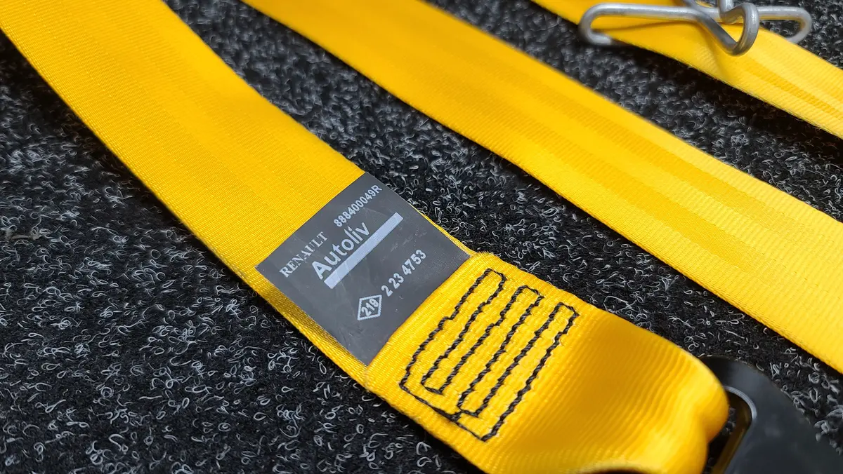 Renault Sport Mk3 Megane Yellow Seat Belt Set Front And Rear Rs 250 265 275 X95 Autoliv 888400049R 2