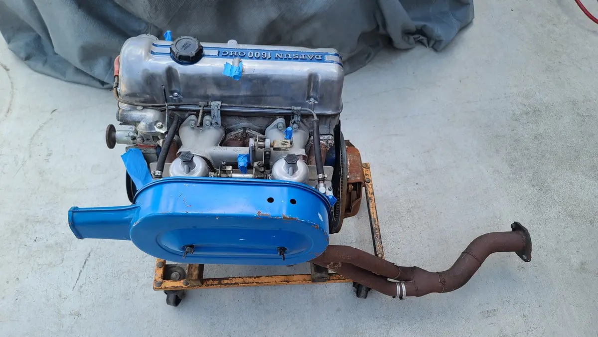 Datsun 1600 Sss 510 Bluebird 1600Cc 219 Engine + Su Carburetor + Clutch And Flywheel + Extractors 1