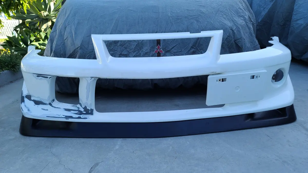 Mitsubishi Lancer Evolution Cp9a Evo 6.5 Tme Tommi Makinen Edition Front Bumper + Topstage Lower Air Dam Lip Mr511957 Mr511735 Mr415516 Mr533169 Mr108637 1
