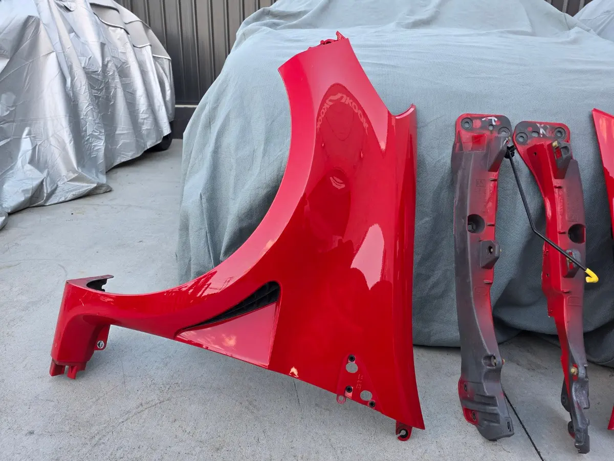 Renault Sport Clio X85 Mk3 Rs 197 / 200 Lhs 215 Fender Guard + Grill Insert Vent Nnf Ultra Red 7701476494 8200484665 1