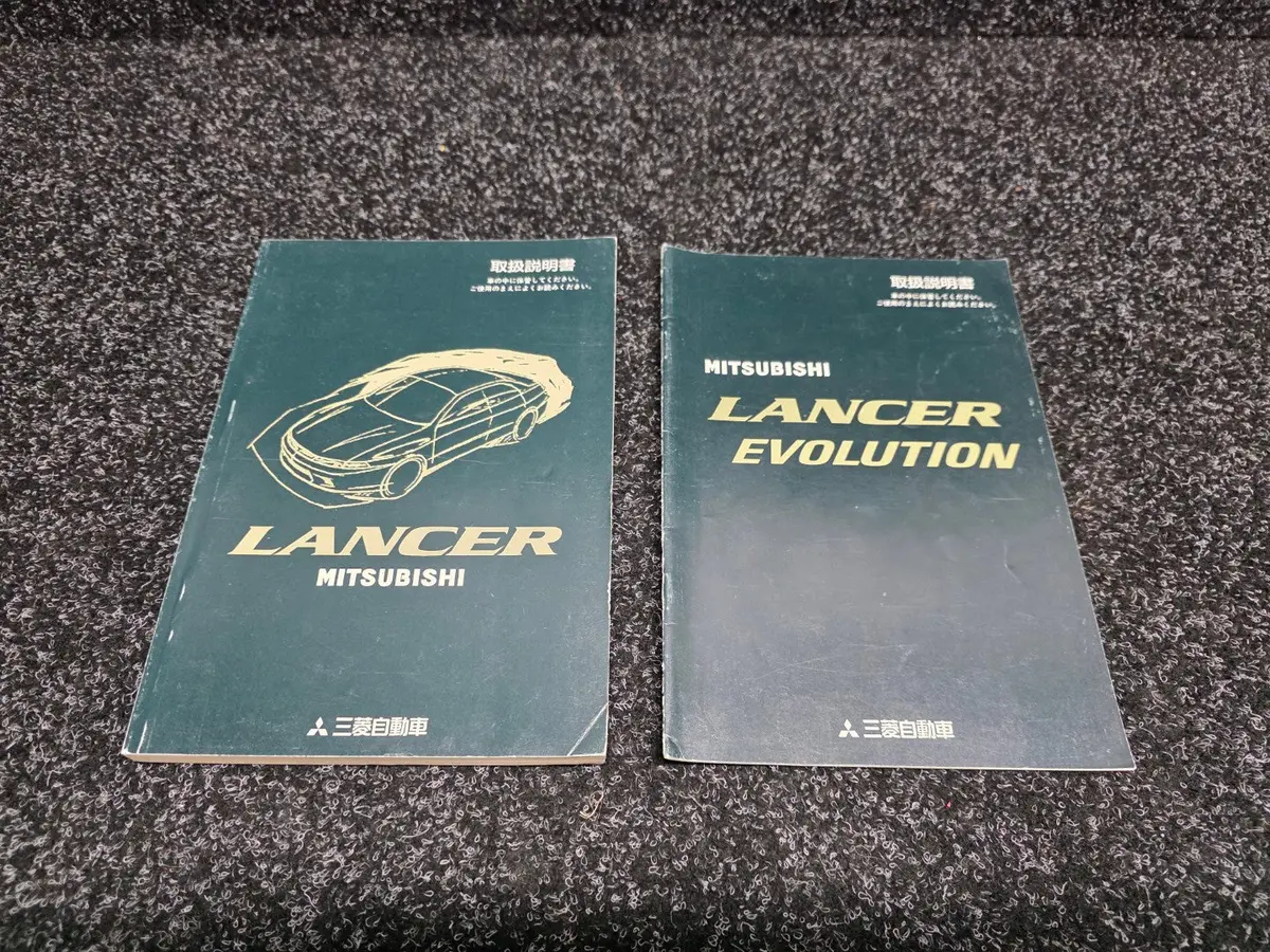 Genuine Original Mitsubishi Evolution Lancer Cp9a 5 6 Tme Owner's Manual + Supplement - Not Reproductions! 1