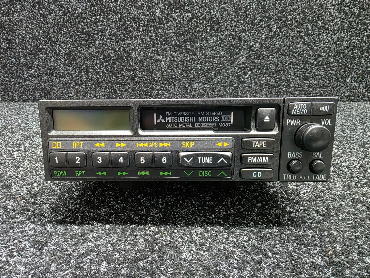 Jdm Radio Am/Fm Cassette Player To Suit Mitsubishi Lancer Evolution Cn9a / Cp9a Evo 4 5 6 Tme Gsr 1