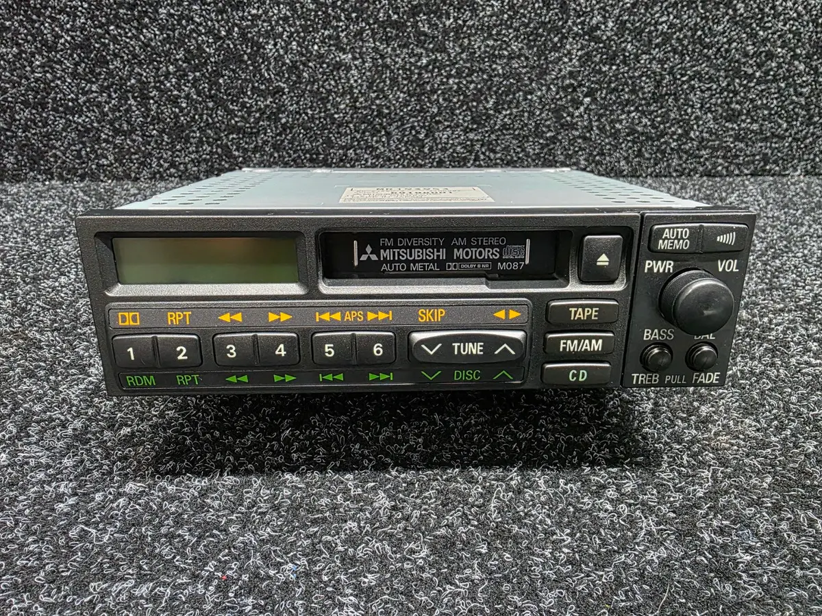 Jdm Radio Am/Fm Cassette Player To Suit Mitsubishi Lancer Evolution Cn9a / Cp9a Evo 4 5 6 Tme Gsr 1