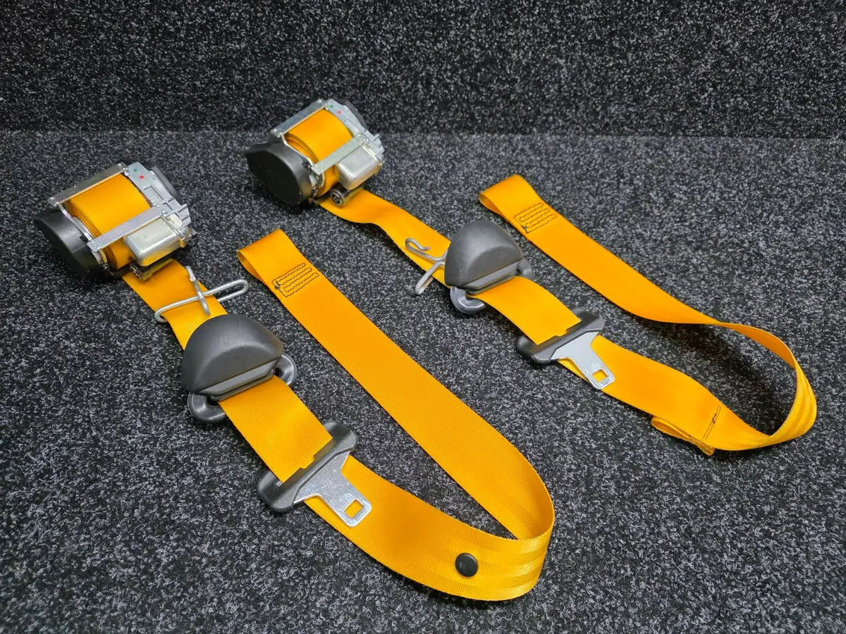 Renault Sport Mk3 Megane Yellow Seat Belt Set Front Rs 250 265 275 X95 Autoliv 868840044R 1