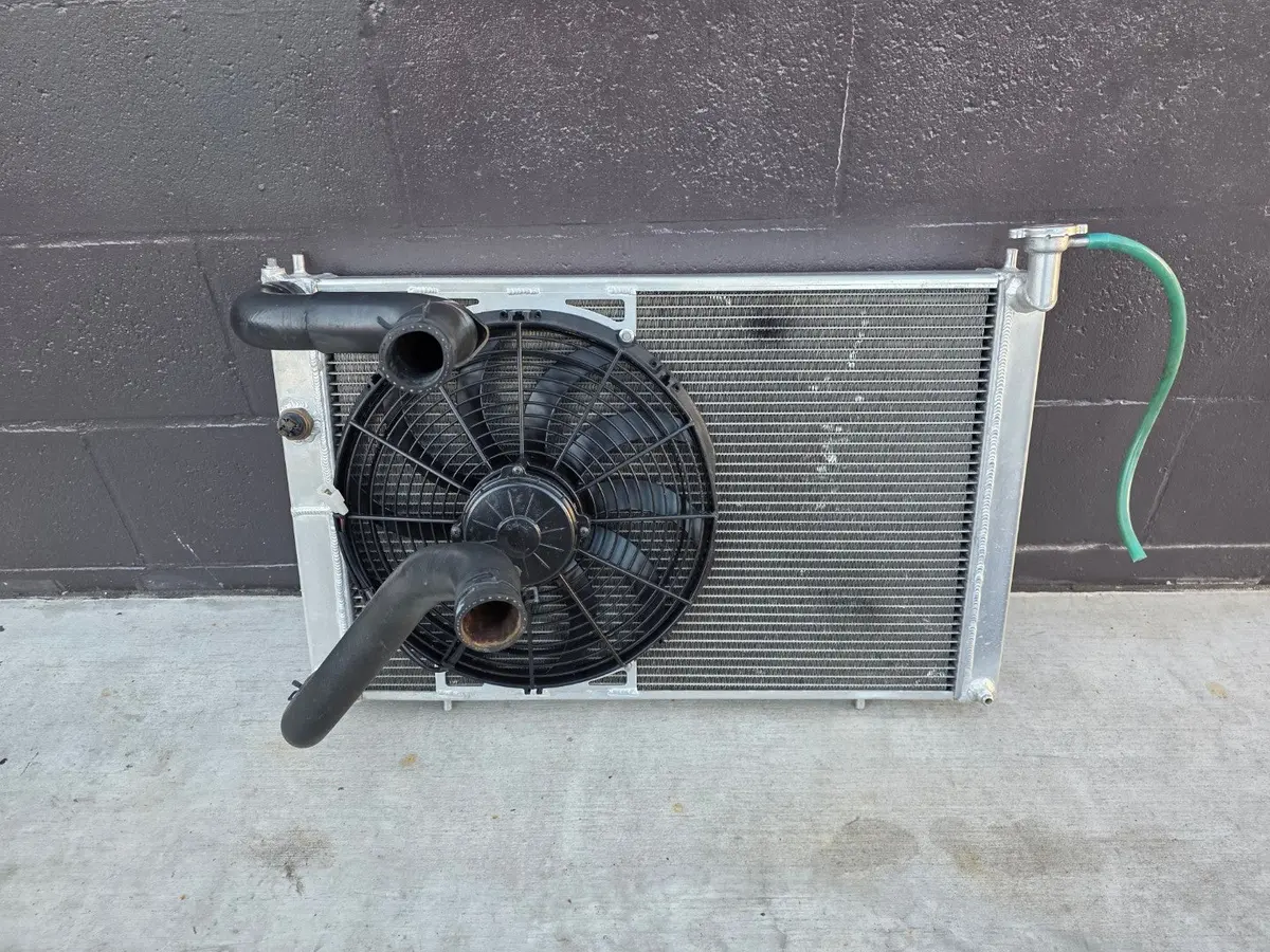 Mitsubishi Lancer Evolution Cn9a / Cp9a Custom Racing Radiator Kit Spal Cooling Fan 50Mm Sard Racing Core 2 Pass Evo 4 5 6 Tme 1