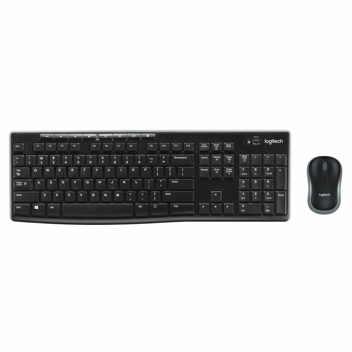 Keyboard And Wireless Mouse Logitech Mk270 Qwerty English 1