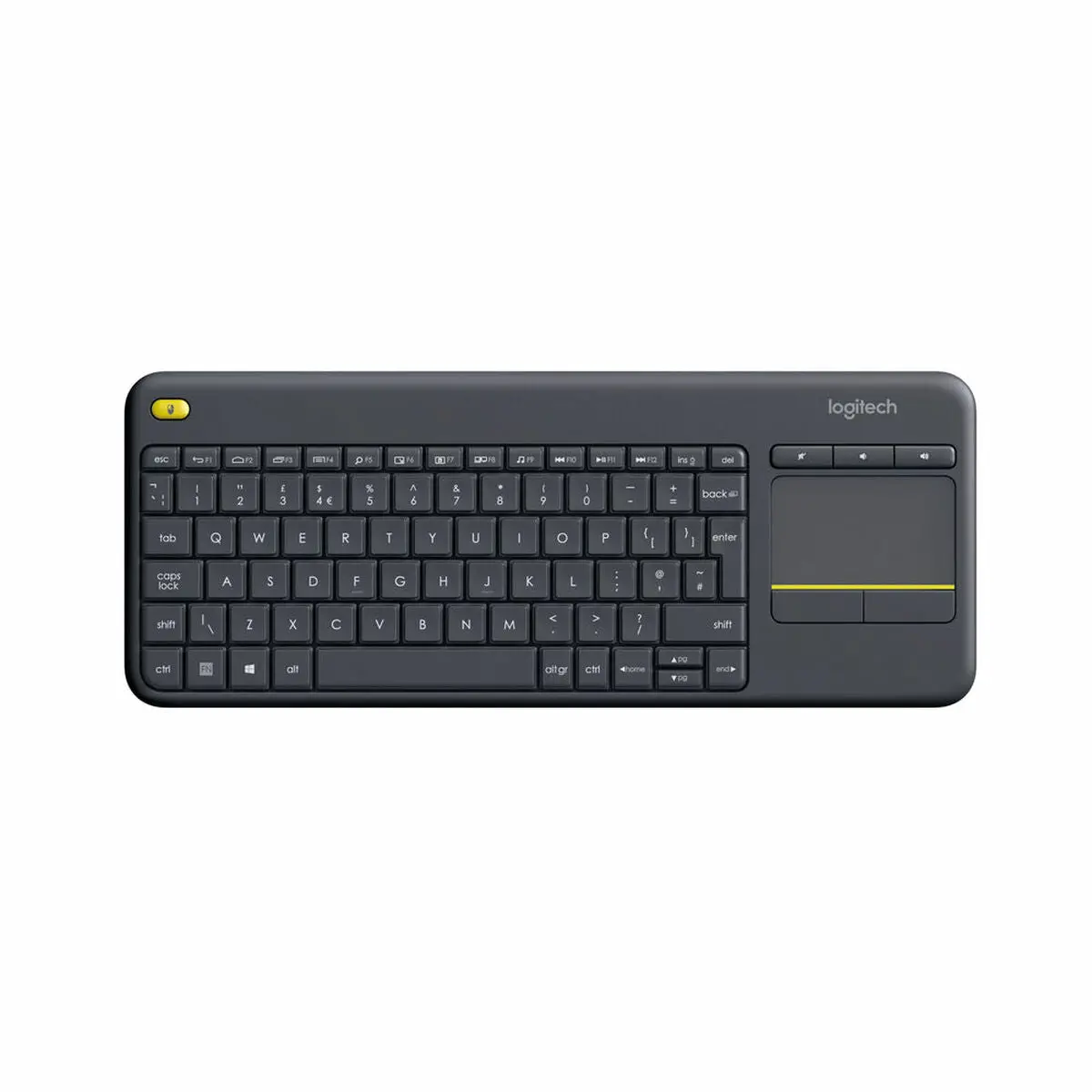 Keyboard Logitech K400 Plus Tv Black Spanish Qwerty Qwerty 1