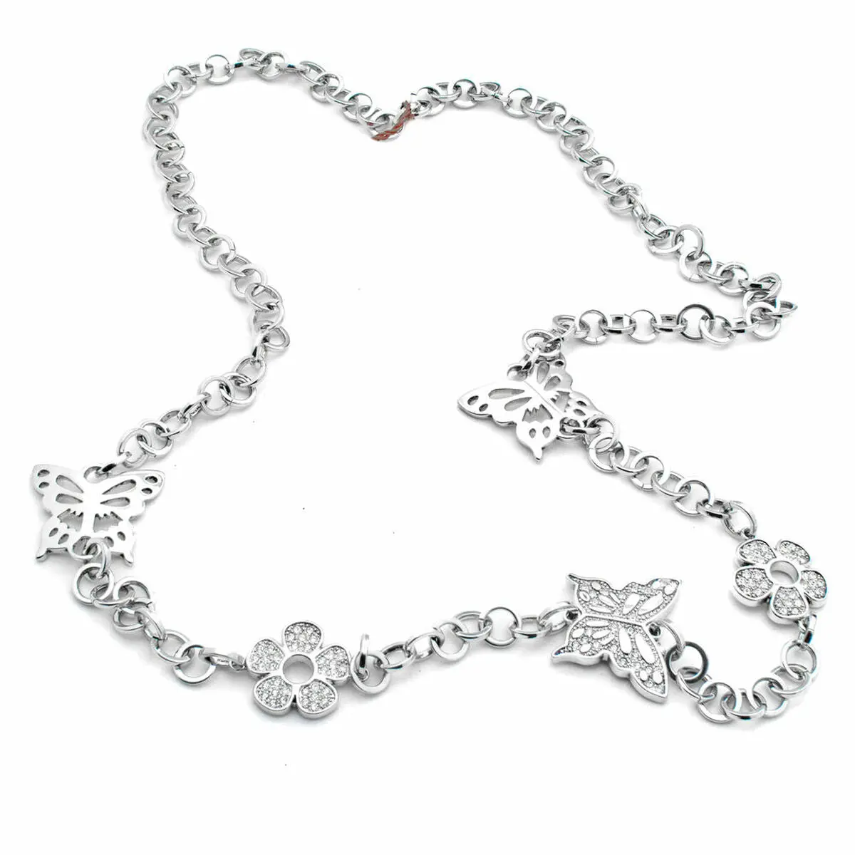 Ladies' Necklace Folli Follie 3N7f147c 33 Cm 1