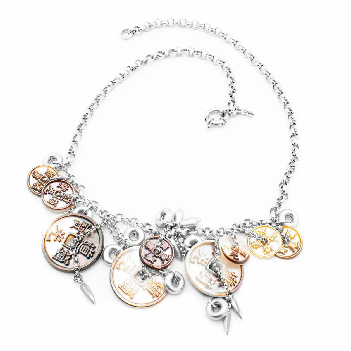 Ladies' Necklace Folli Follie 4N8s006aw 30 Cm 1