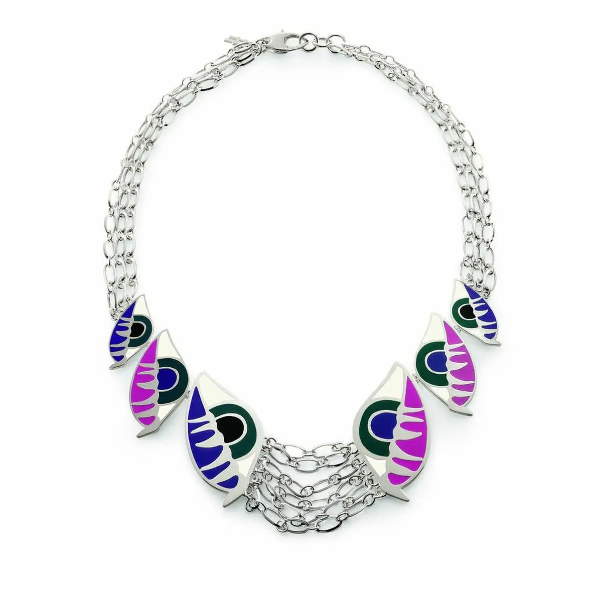 Ladies' Necklace Folli Follie 3N0f011wm 30 Cm 1
