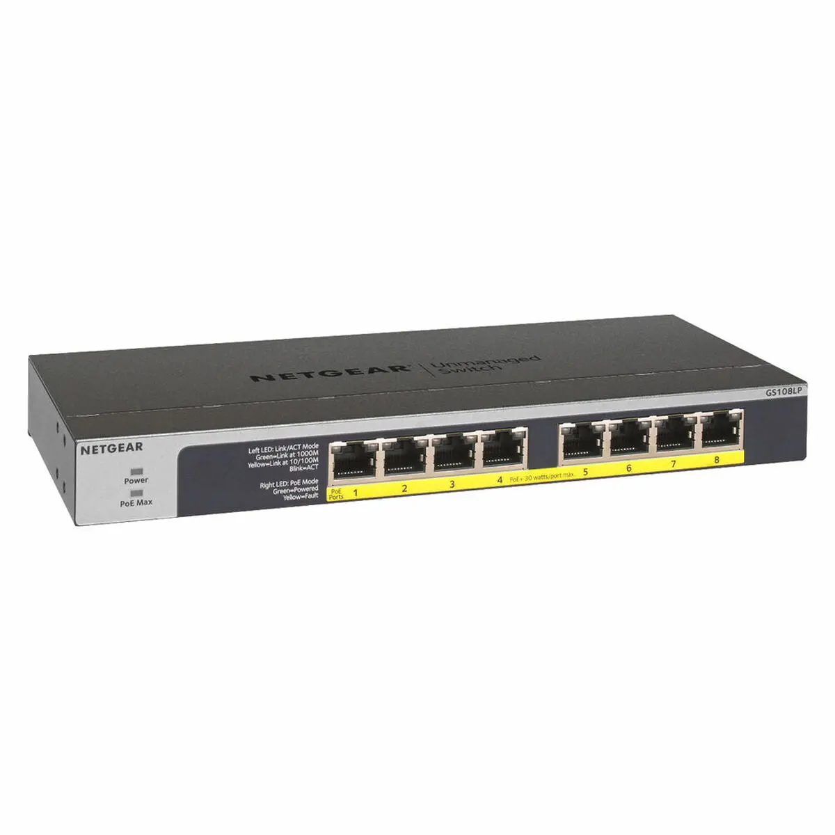 Switch Netgear Gs108lp-100Eus Rj-45 1