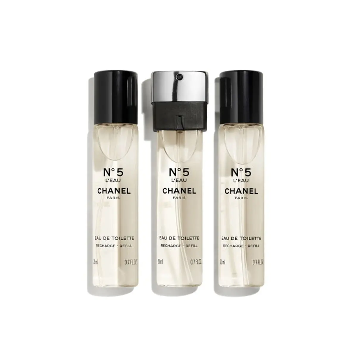 Women's Perfume Set Chanel N°5 L'eau 3 X 20 Ml Rechargeable 3 Pieces 1