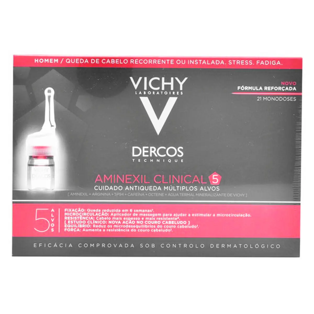 Anti-Hair Loss Treatment Dercos Vichy (21 Uds) 1