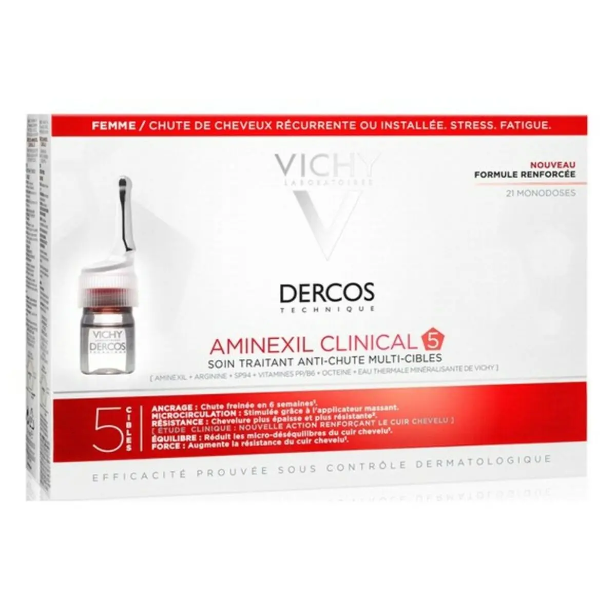 Anti-Hair Loss Treatment Dercos Vichy 12585750 6 Ml (21 X 6 Ml) 1