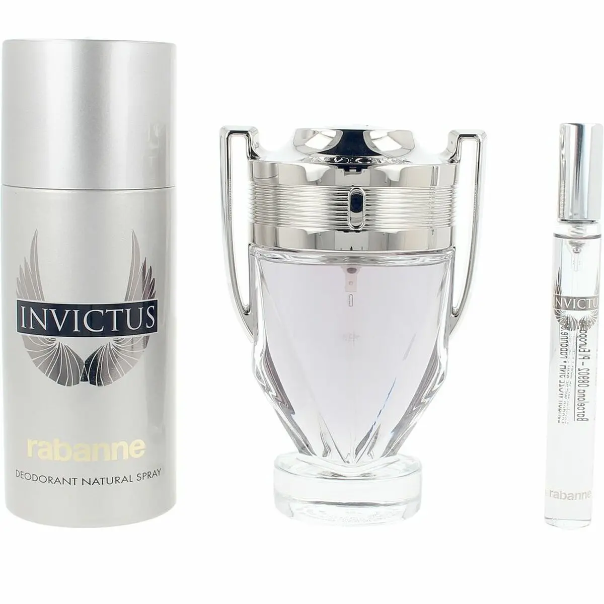 Men's Perfume Set Paco Rabanne Invictus 3 Pieces 1