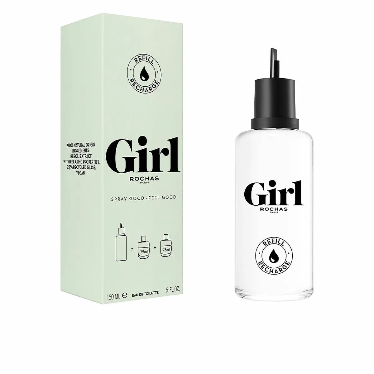 Women's Perfume Rochas Girl Edt 150 Ml Refill 1