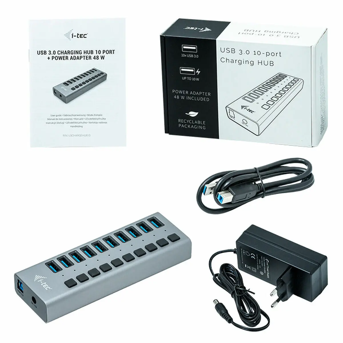 Usb Hub I-Tec U3chargehub10 1