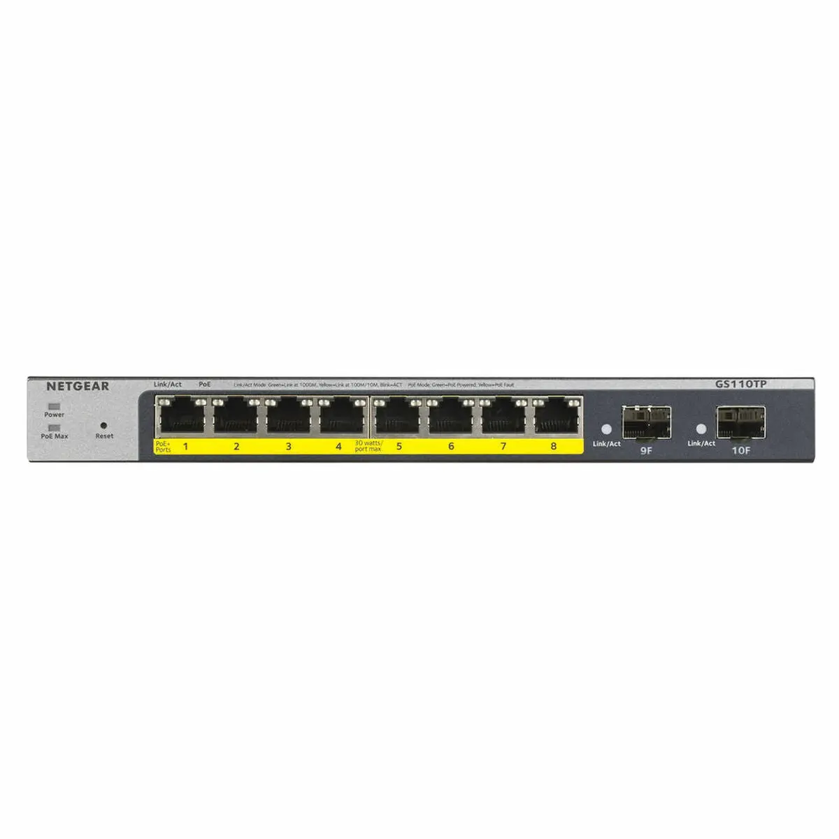 Switch Netgear Gs110tp-300Eus Black 1