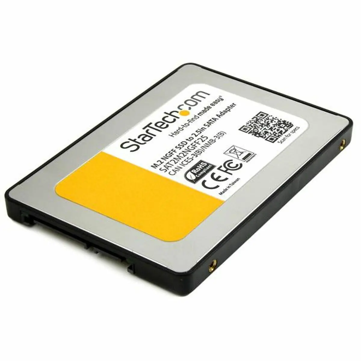 Adapter Sata Startech Sat2m2ngff25 Black 2,5" Ssd M.2 Sata Iii 2.5" 1