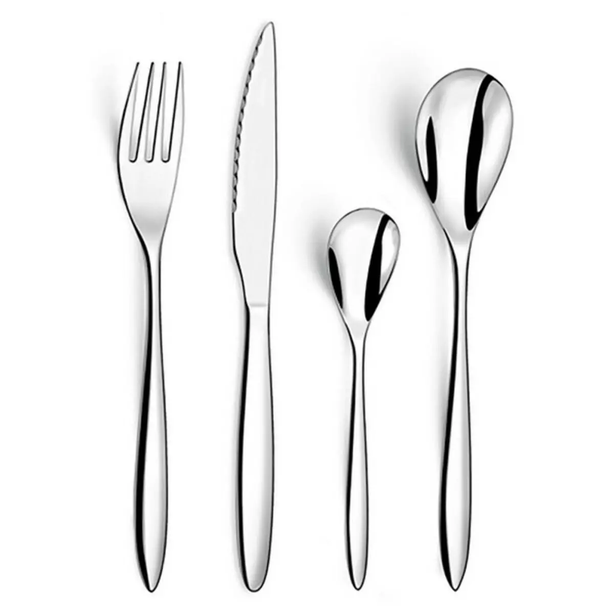 Cutlery Set Amefa Actual Metal Steel Stainless Steel 24 Pieces 1