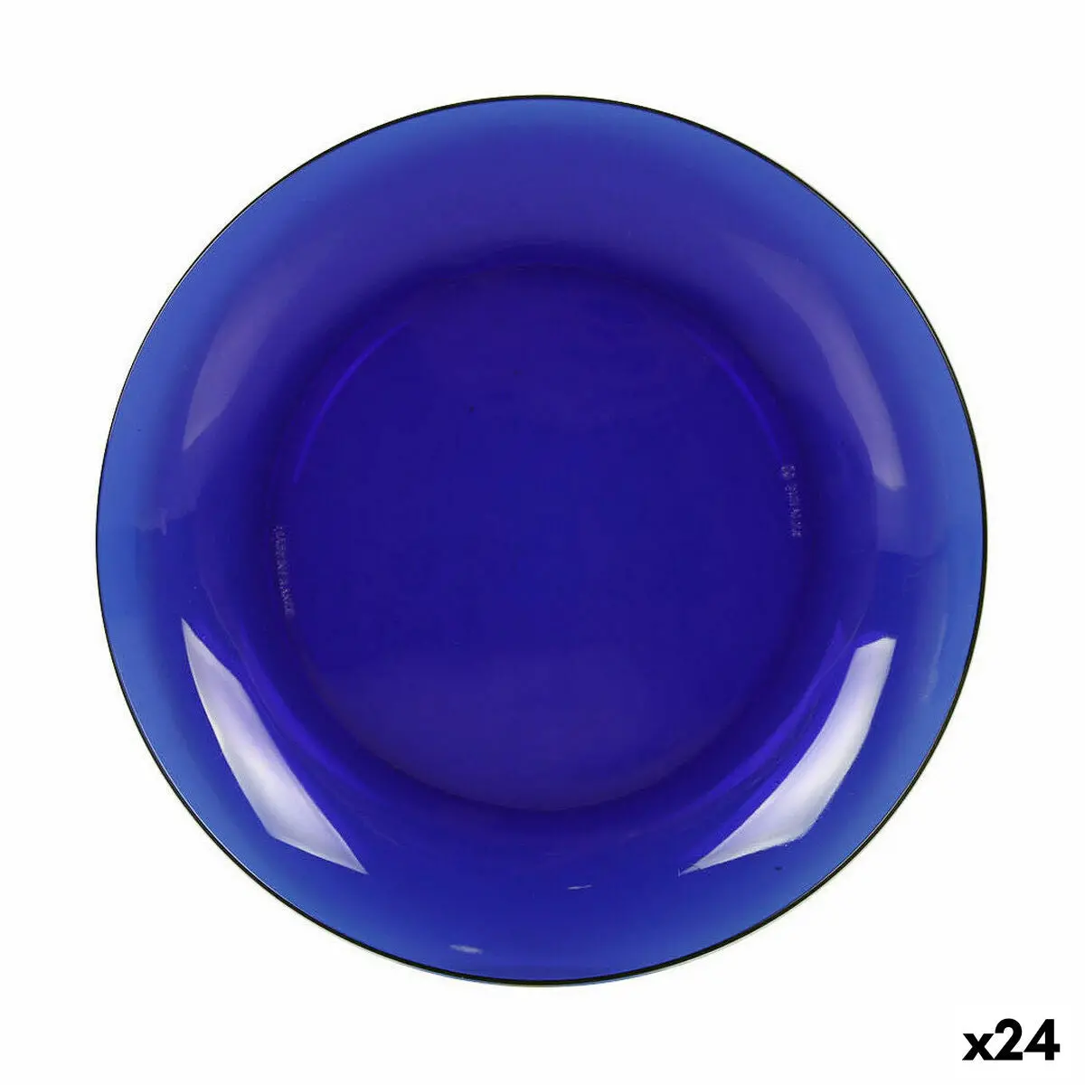 Flat Plate Duralex Lys Blue Ø 23 Cm (24 Units) 1