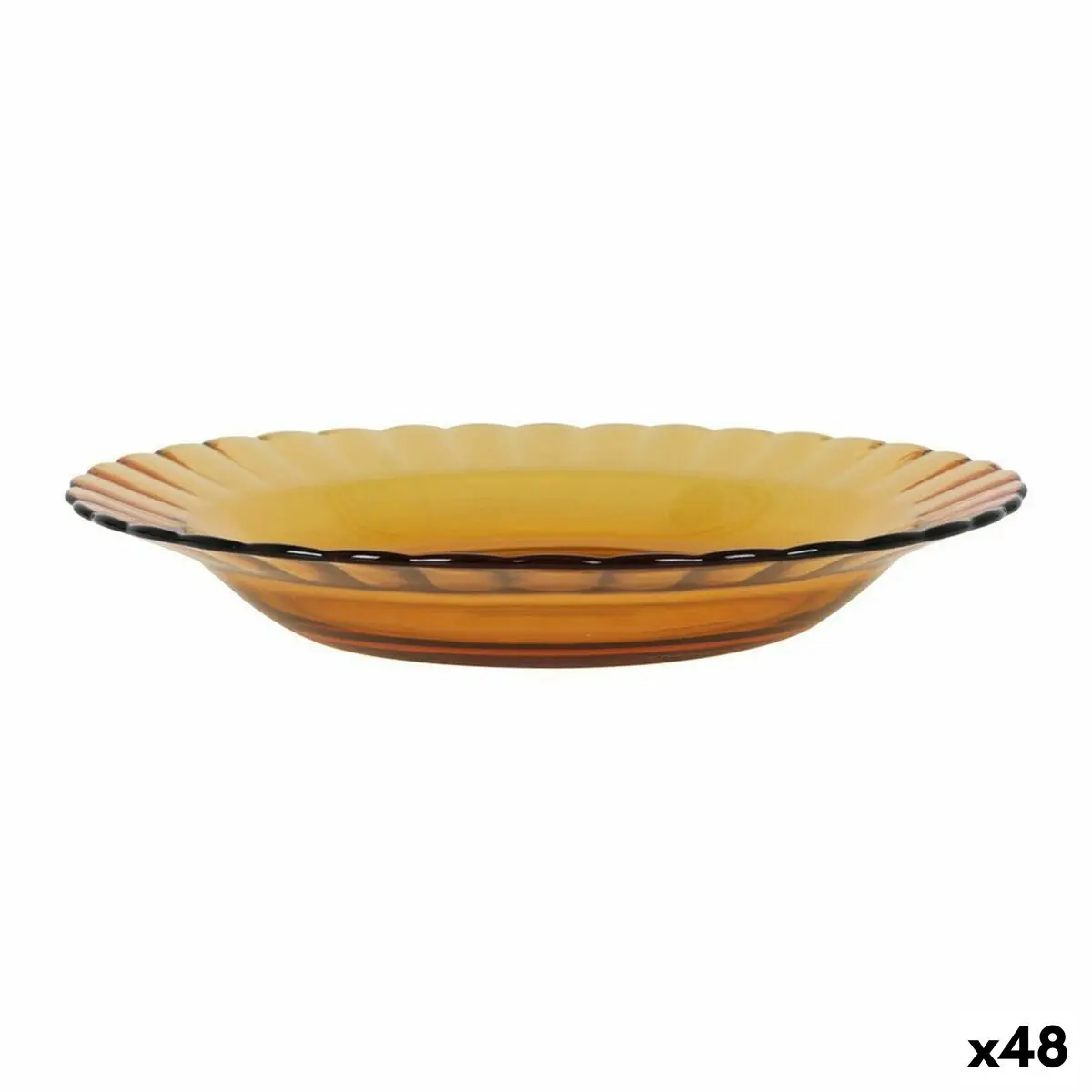Deep Plate Duralex Picardie Crystal Amber Ø 23 Cm (48 Units) 1
