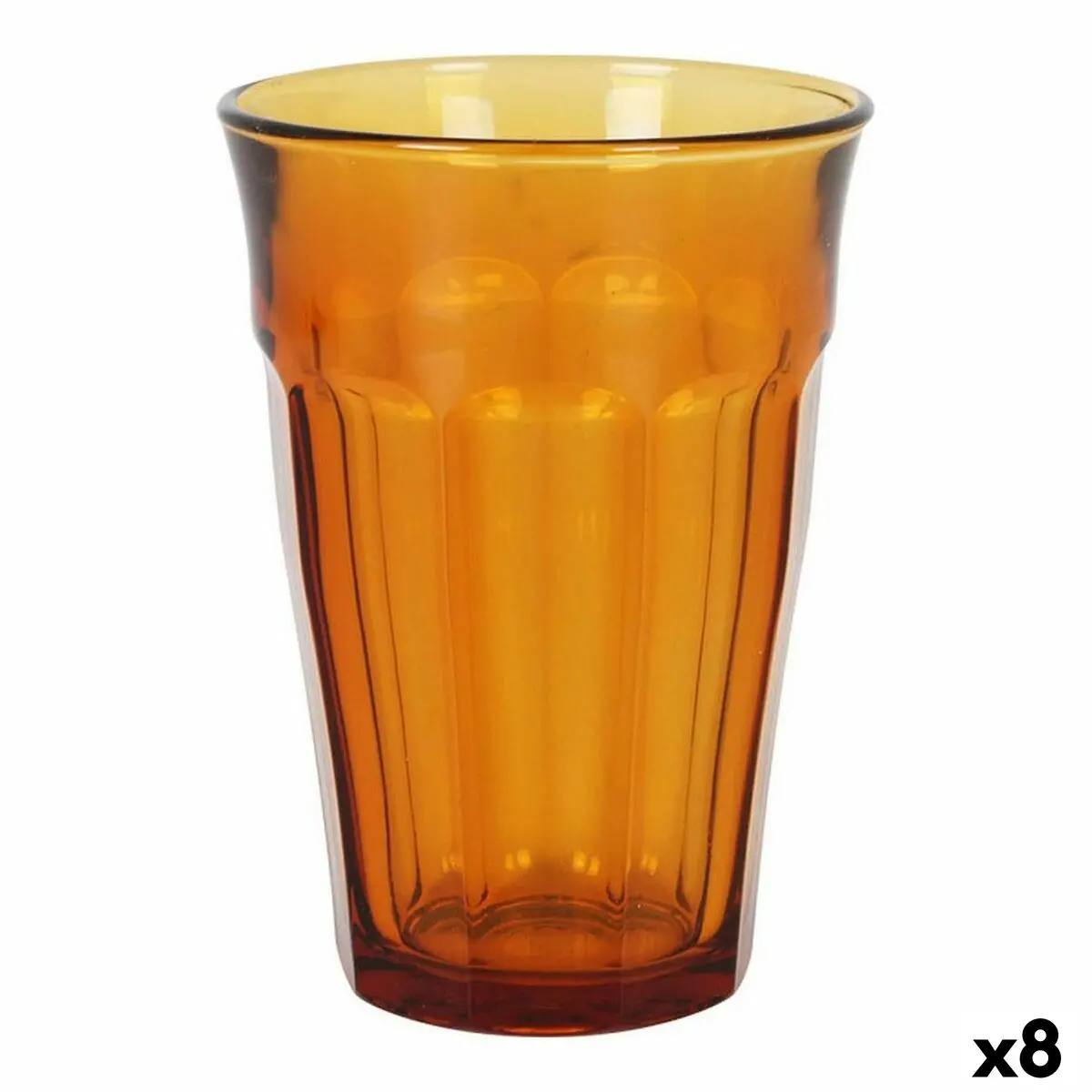 Set Of Glasses Duralex Picardie Amber 4 Pieces 360 Ml (8 Units) 1