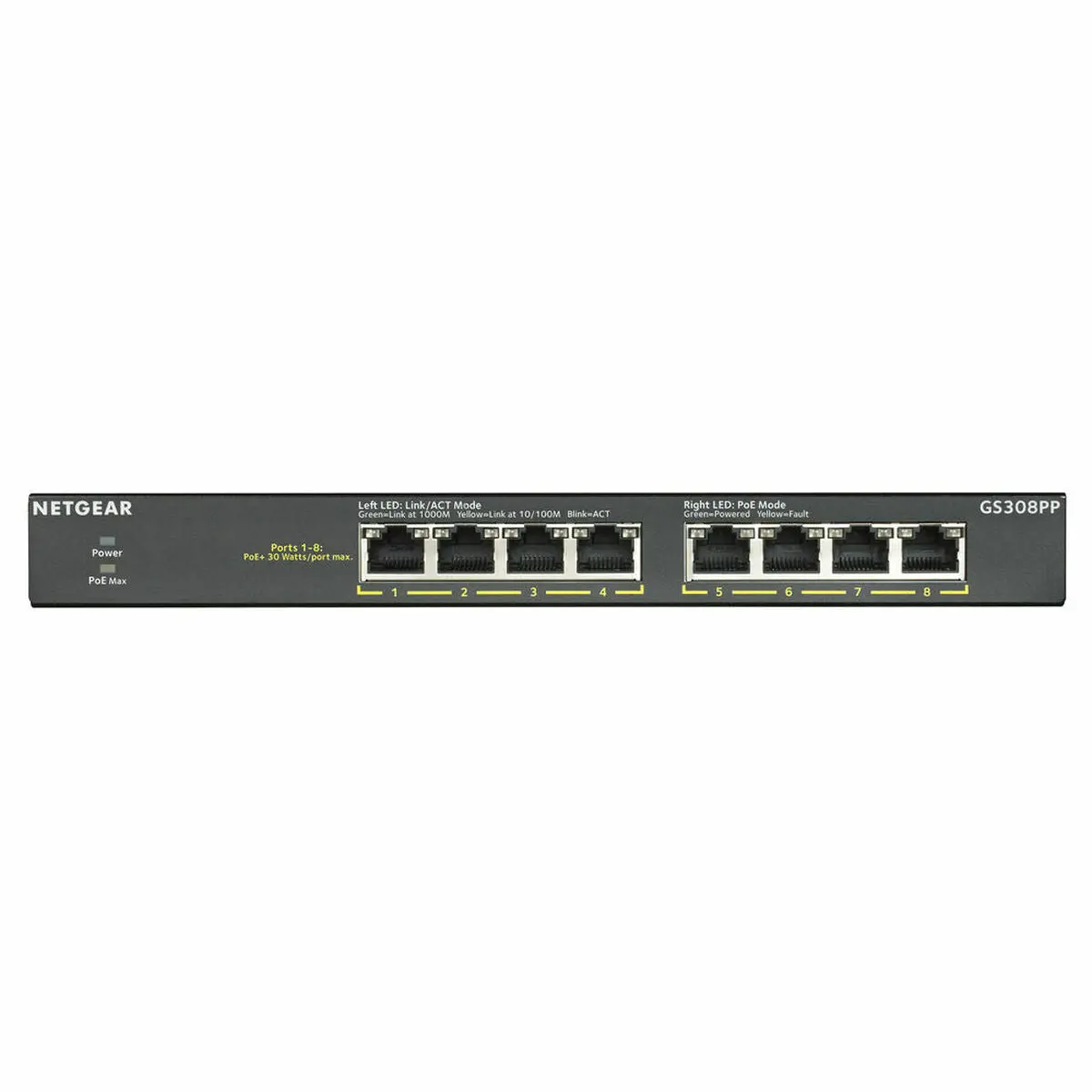 Switch Netgear Gs308pp-100Eus Rj-45 1