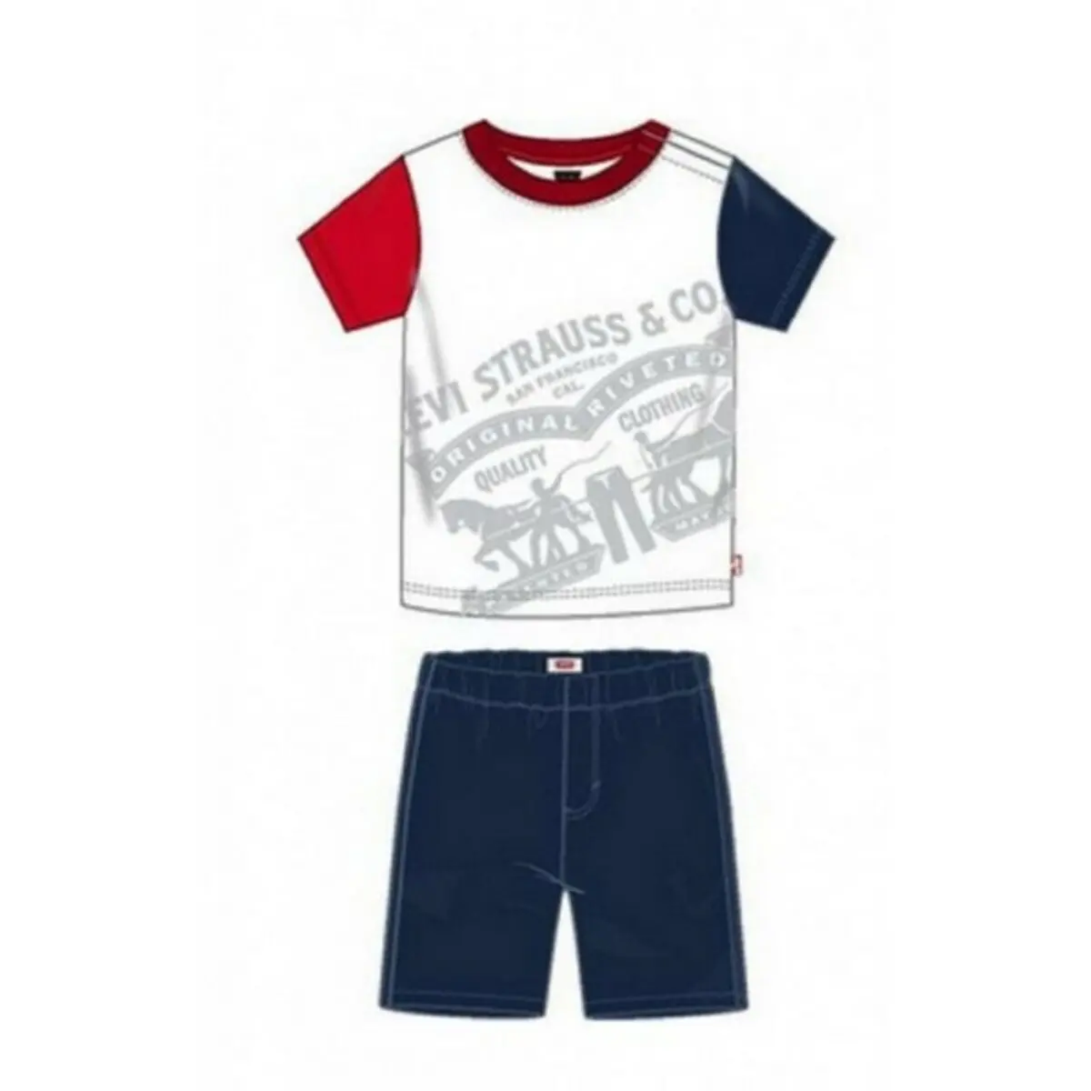 Sports Outfit For Baby Levi's Color Block Tee 1