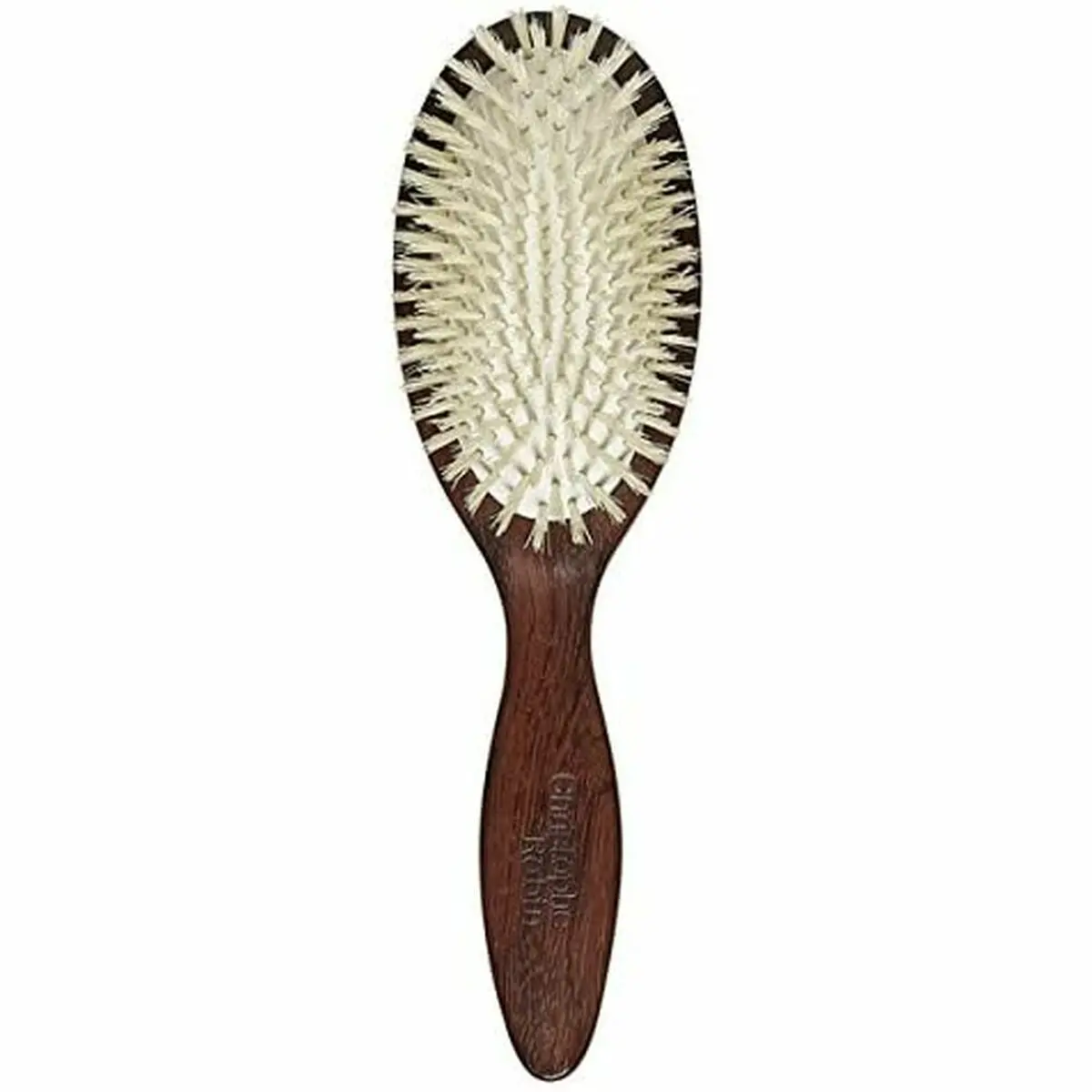 Detangling Hairbrush Christophe Robin Wood White Brown 1