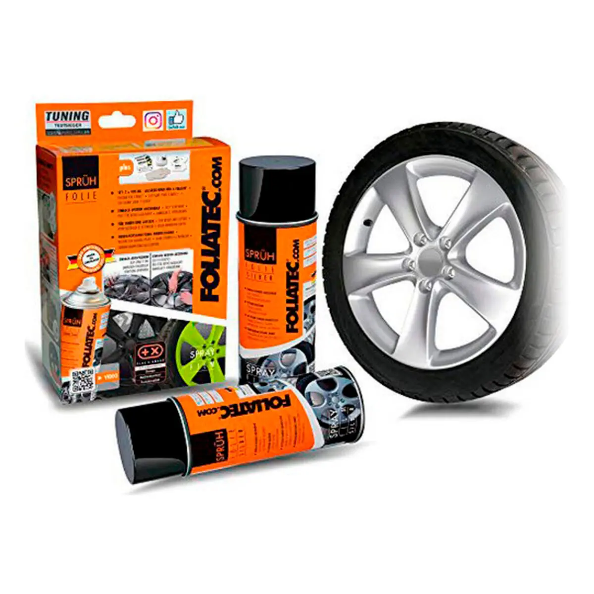 Liquid Rubber For Cars Foliatec Ft2049   Silver 400 Ml (2 Pcs) 1