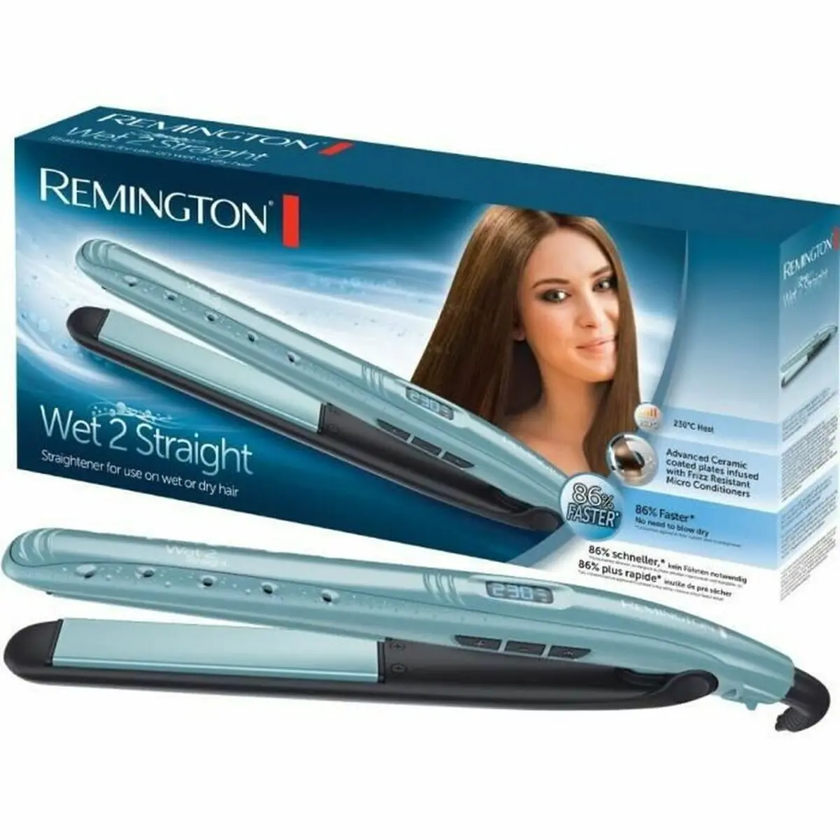 Hair Straightener Remington S7300 Blue Black 1