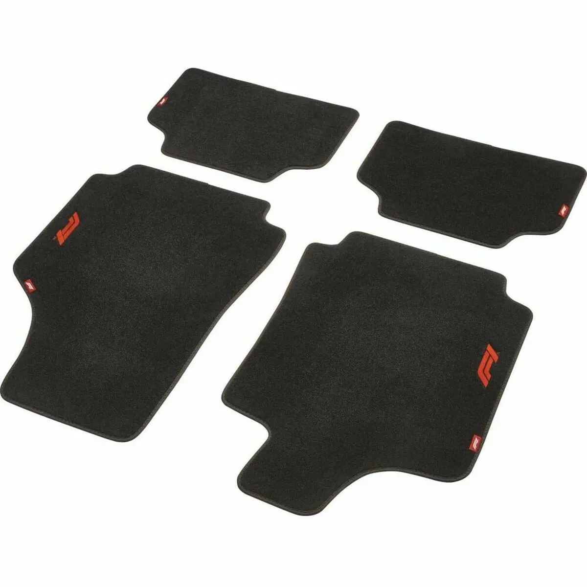 Car Floor Mat Set Formula 1 Cm570 Black/Red 4 Uds 1