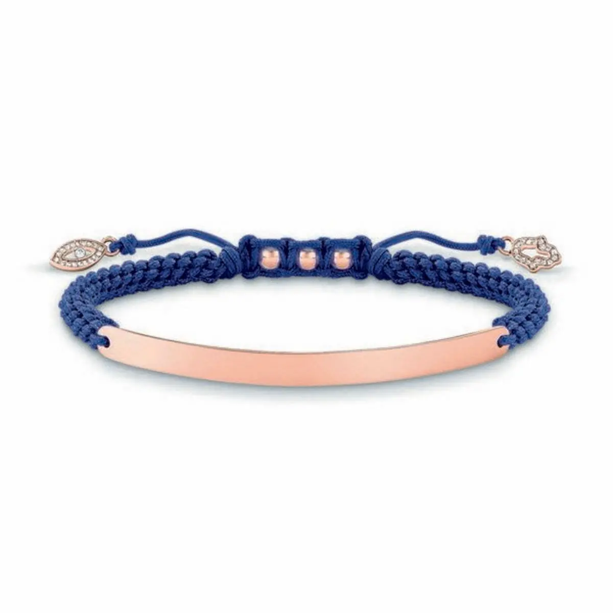 Ladies'bracelet Thomas Sabo Lba0068-898-1 Blue Rose Gold Silver 1