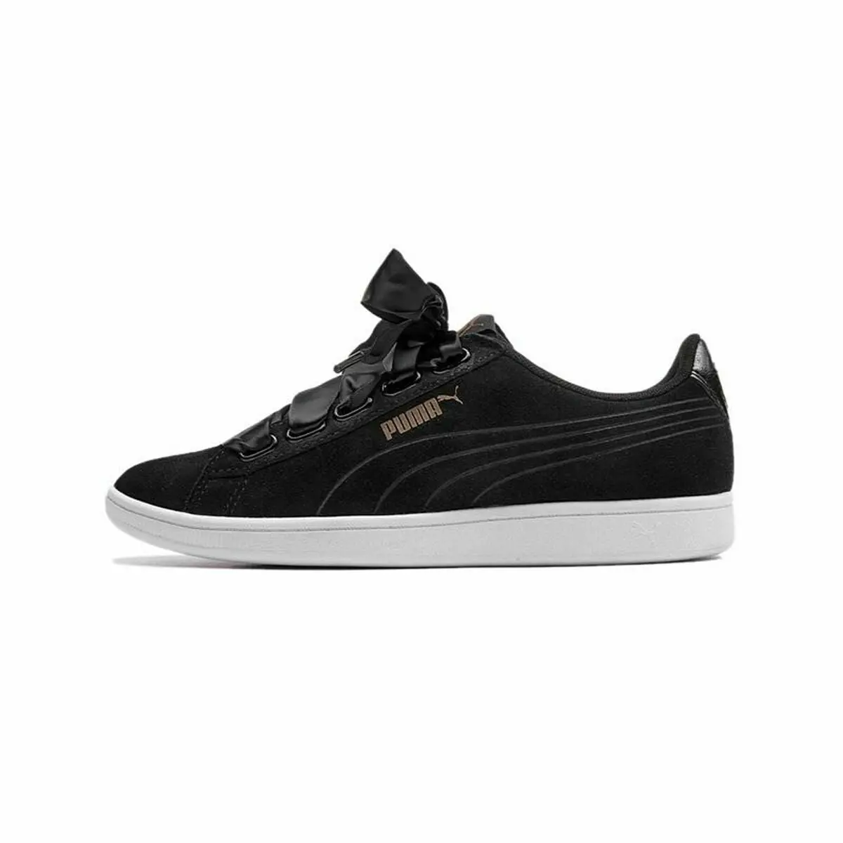 Sports Trainers For Women Puma Vikky Ribbon Sd  Black 1