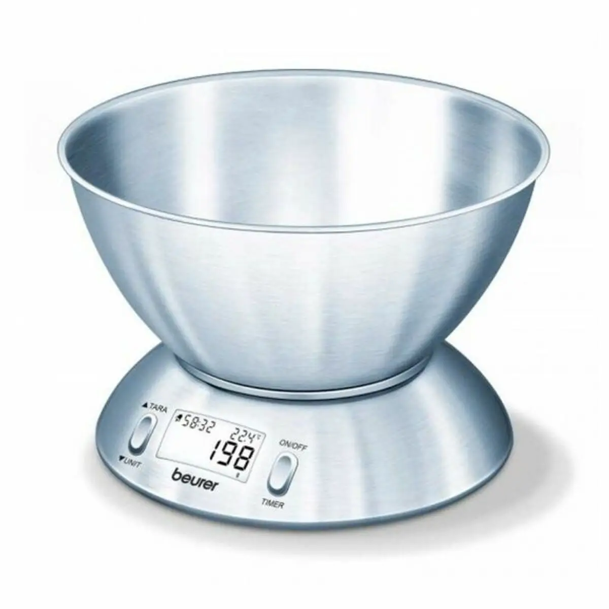Kitchen Scale Beurer 708.40 Black Silver Steel 1