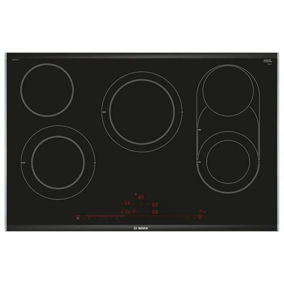 Glass-Ceramic Hob Bosch Pkm875dp1d 80 Cm (5 Cooking Areas) 1